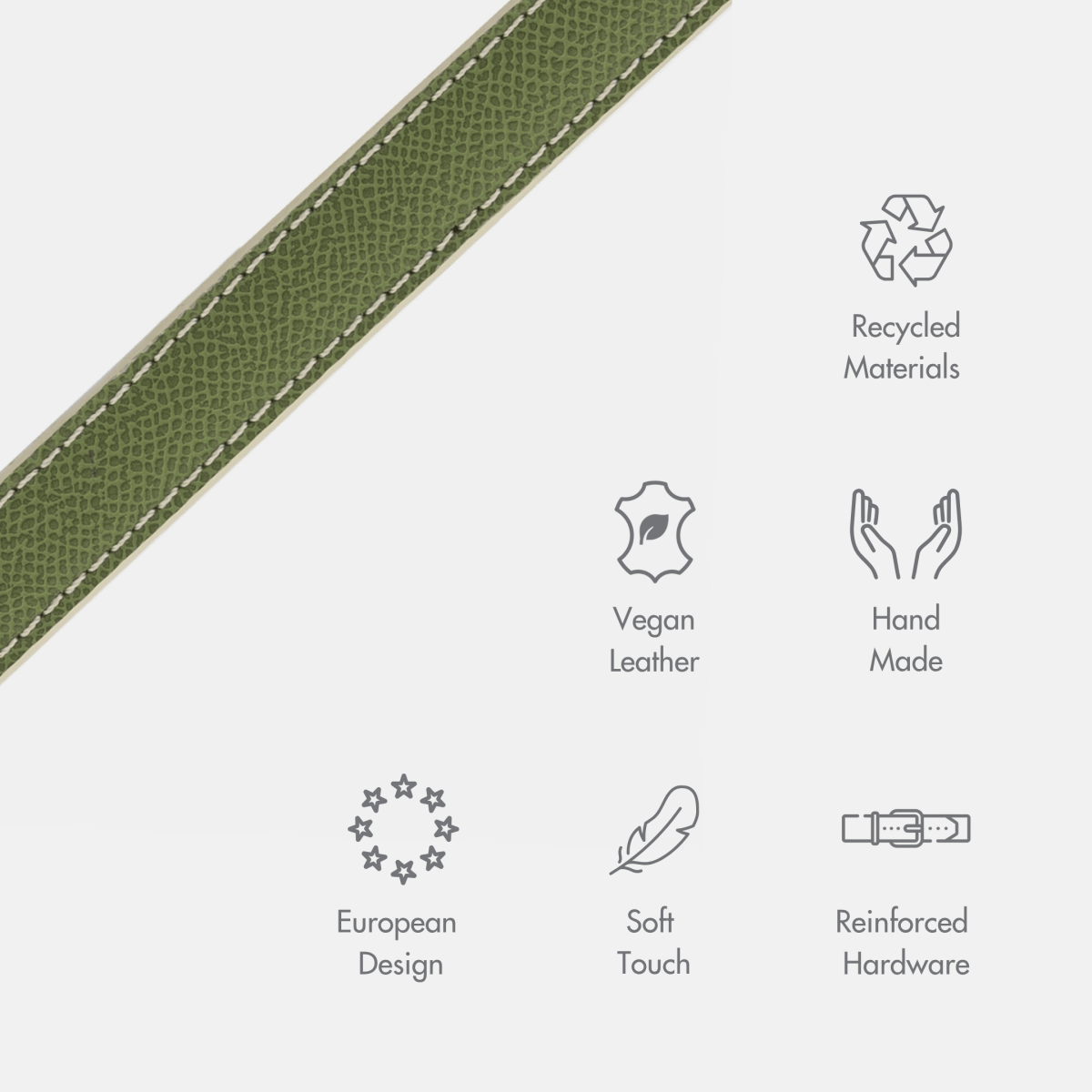 The Copenhagen Vegan Leather Leash — 4 ft