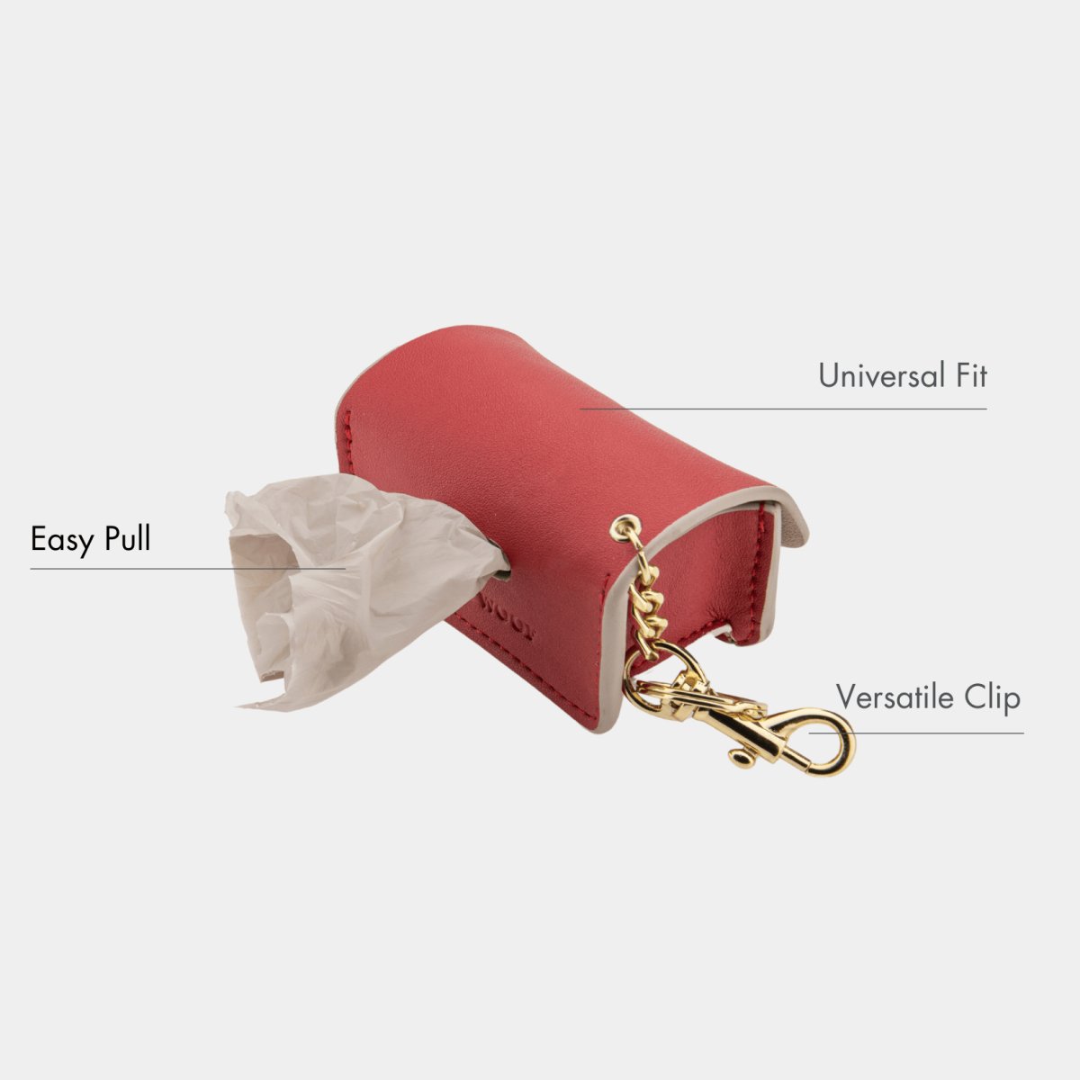 The Vegan Leather Waste Bag Holder